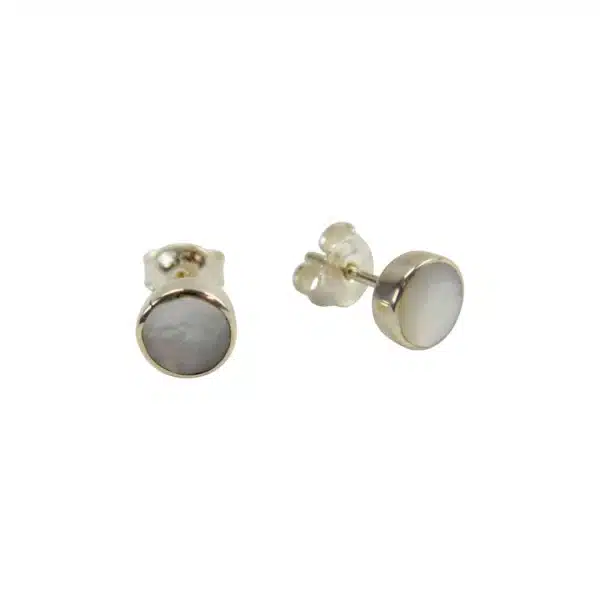 6mm Stone Stud in Sterling Silver Earrings - Image 7