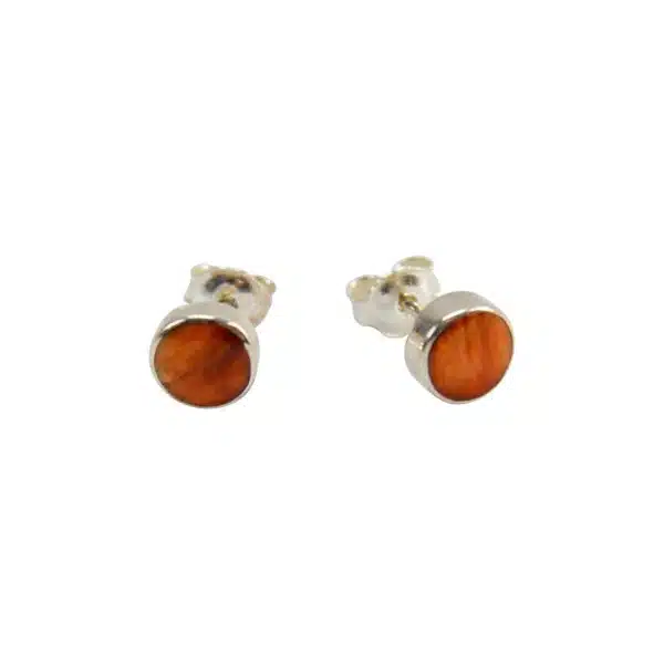 6mm Stone Stud in Sterling Silver Earrings - Image 6