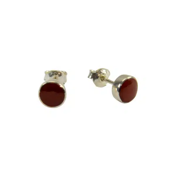 6mm Stone Stud in Sterling Silver Earrings - Image 10