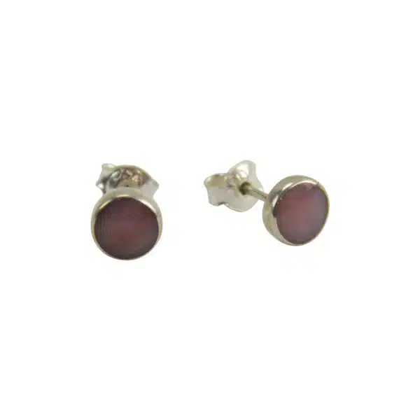 6mm Stone Stud in Sterling Silver Earrings - Image 11