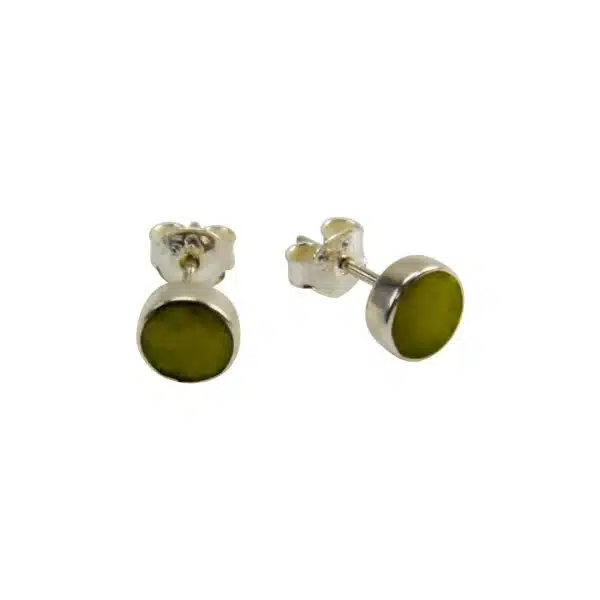 6mm Stone Stud in Sterling Silver Earrings - Image 4