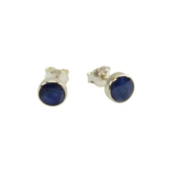 6mm Stone Stud in Sterling Silver Earrings - Image 12