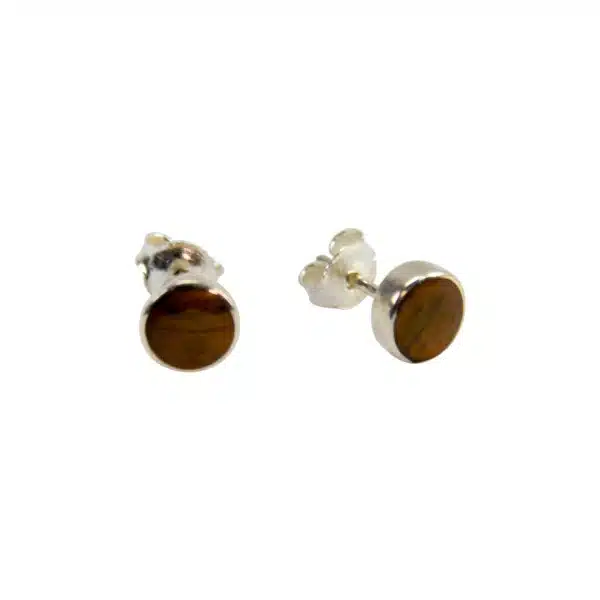 6mm Stone Stud in Sterling Silver Earrings - Image 3