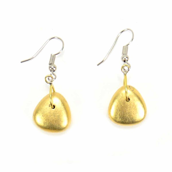 A picture of the gilded spiral earrings.