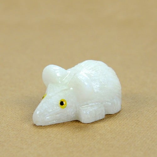 stone mini mouse, delicately carved