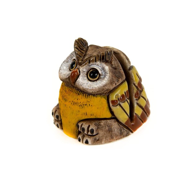 A ceramic card holder that looks like a owl.