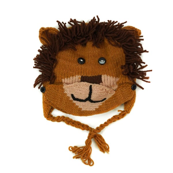Hat that looks and is shaped like a lion