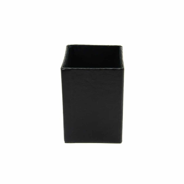 A picture of the black leather pen holder