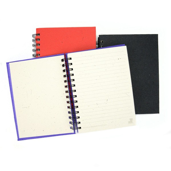 A picture of the safari journal opened, with the colors in the back ground, the colors are purple, black, and red