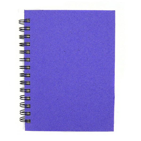 A close up picture of safari journal purple