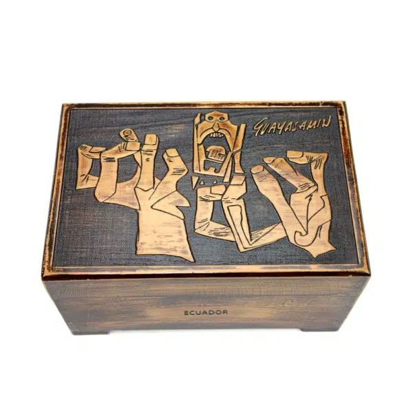Wood Trinket Box - Guayasamin Motif