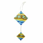 2Pc sun catcher, bright colors and a string to hang it by.