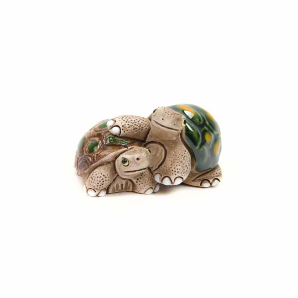 A close up of the turtle ceramic mini duos