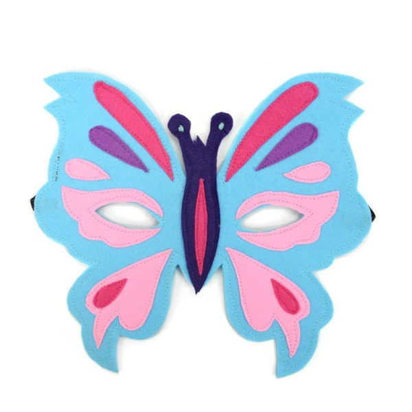 The felt play mask as a butterfly