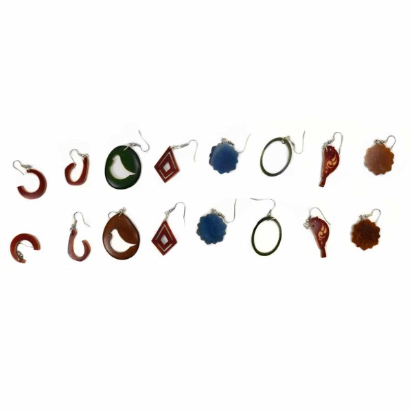 A picture of a wide verity of earrings.