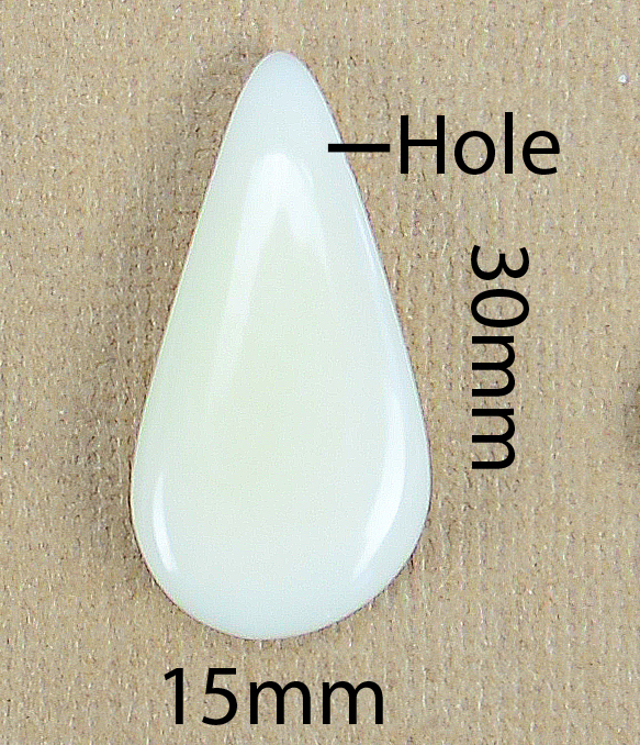 Undyed Teardrop