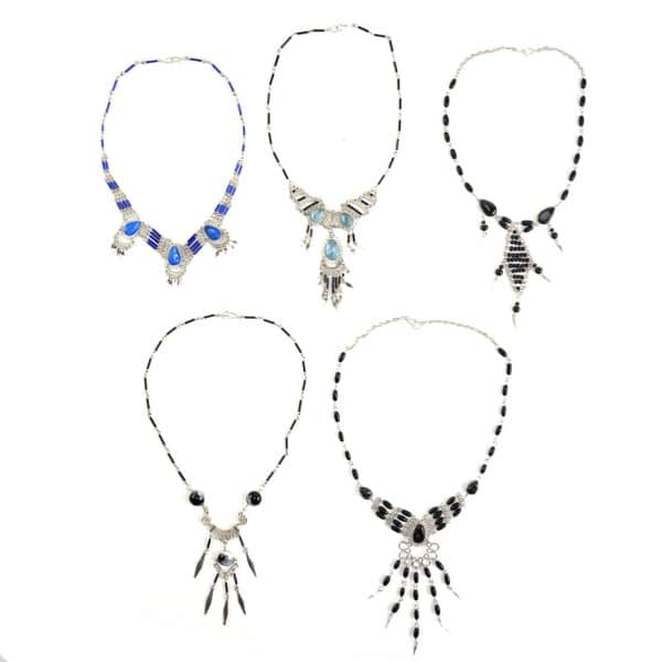 Glass Chandelier 5 Necklace Bundle