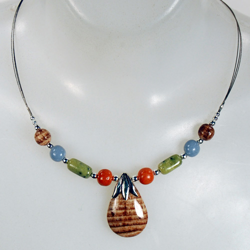 Polished Stone Necklace