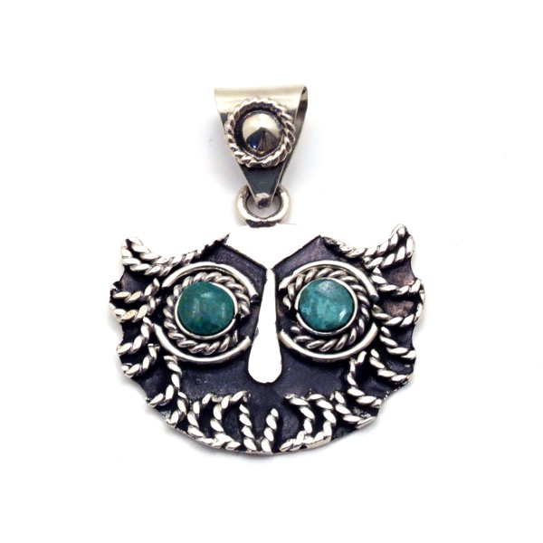 Stone-Eyed Owl Necklace