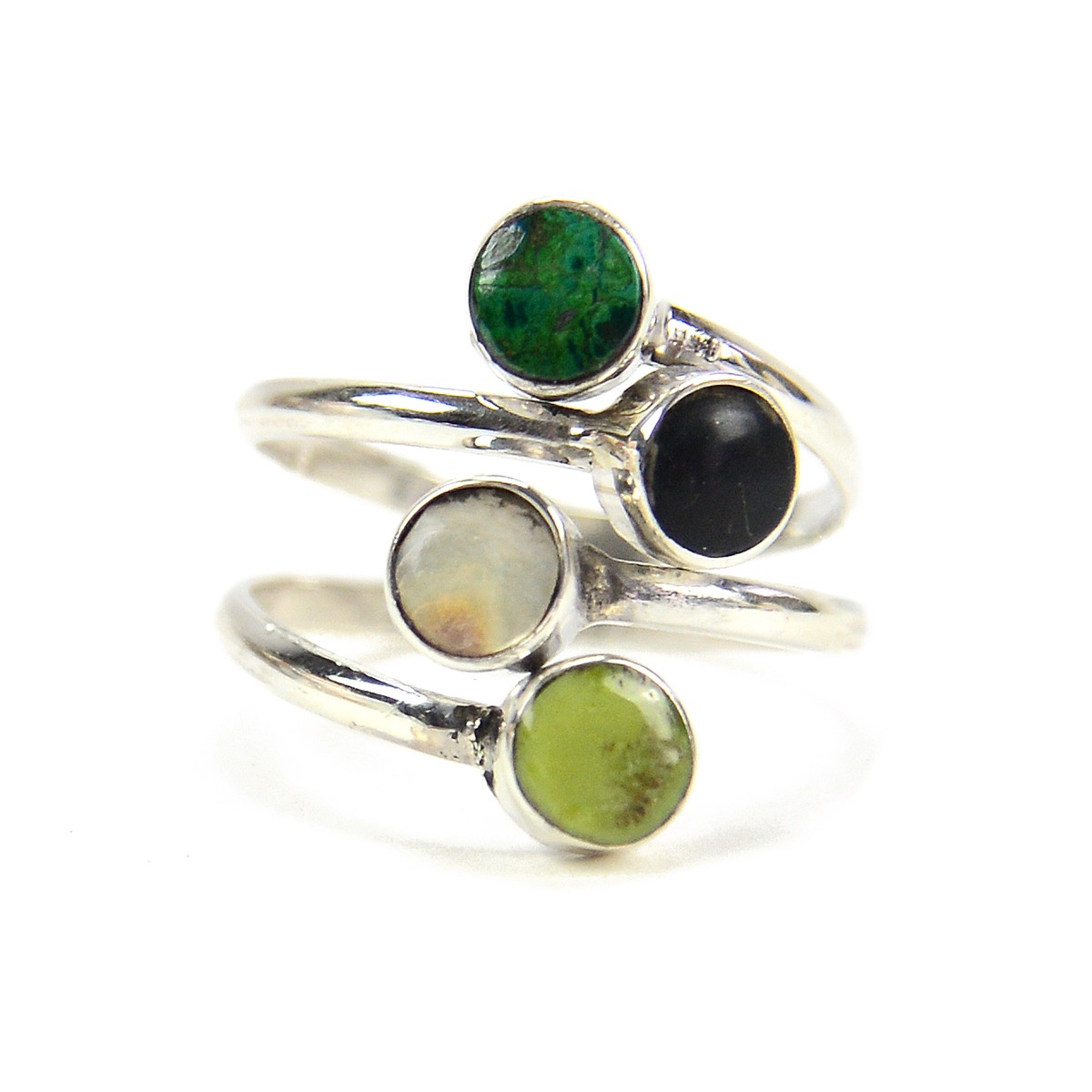 Sterling Silver Quartet Ring