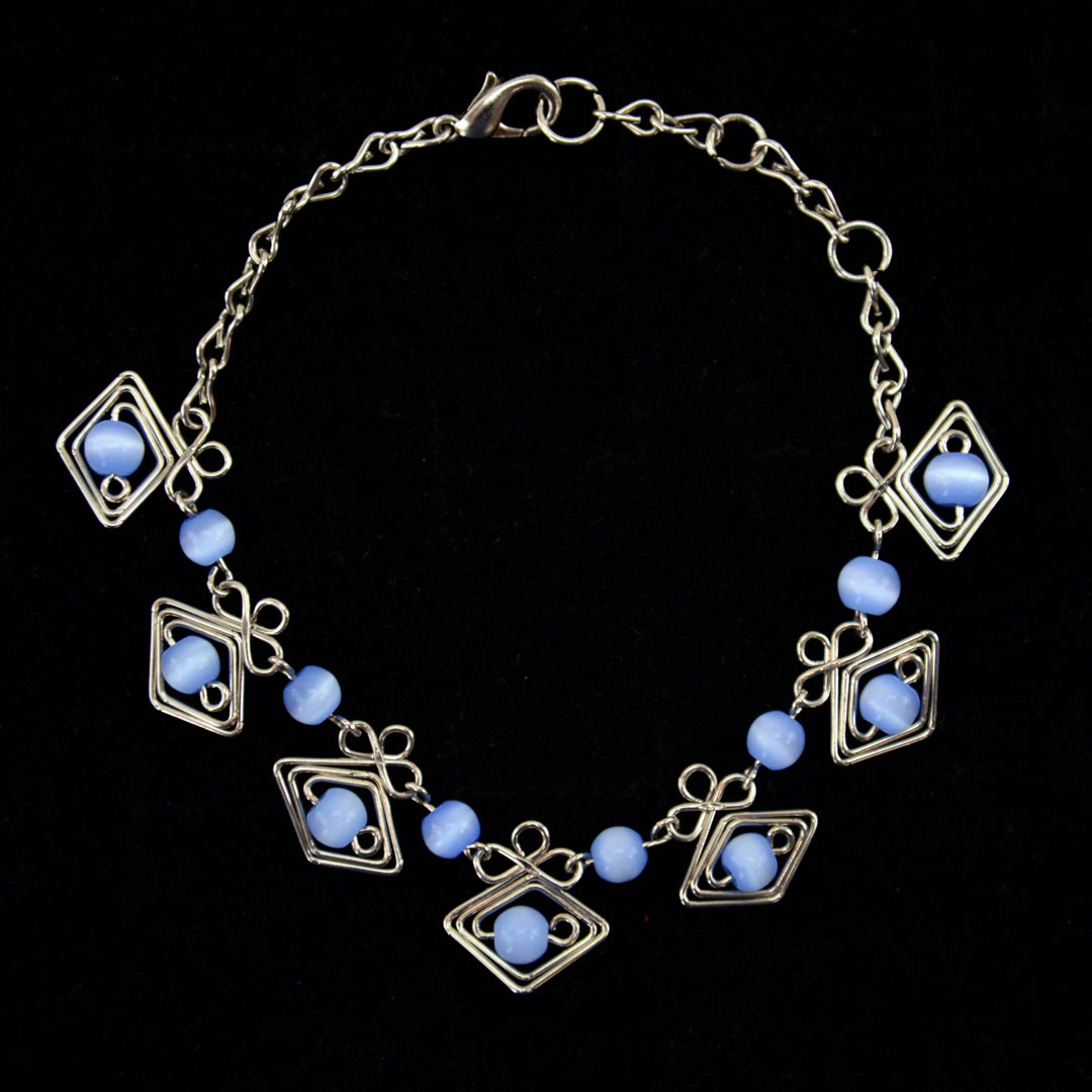 Alpaca Silver Beaded Bracelet