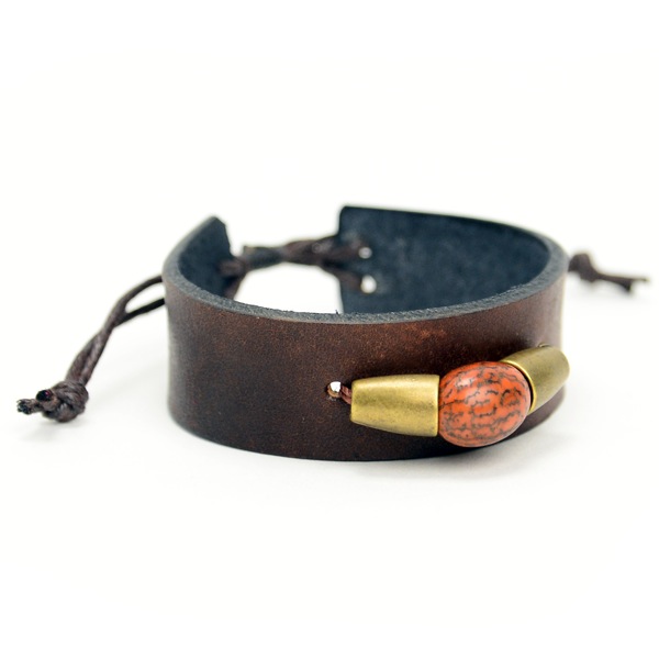 Leather Seeded Bracelet