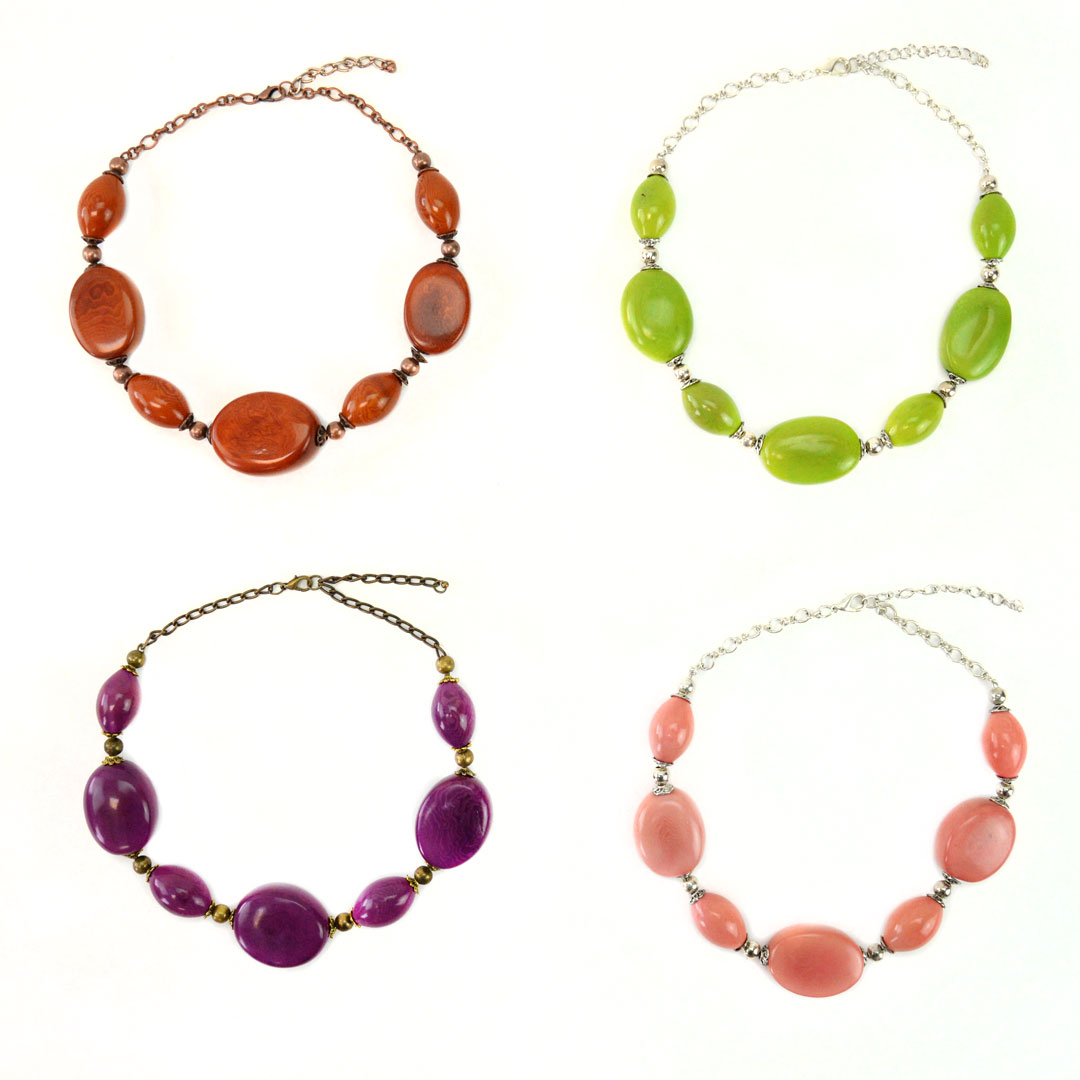 Tagua Necklace Bundle of 2