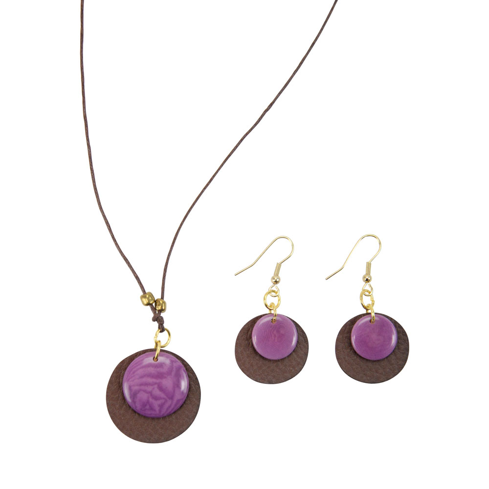 Tagua & Leather 2pc. set