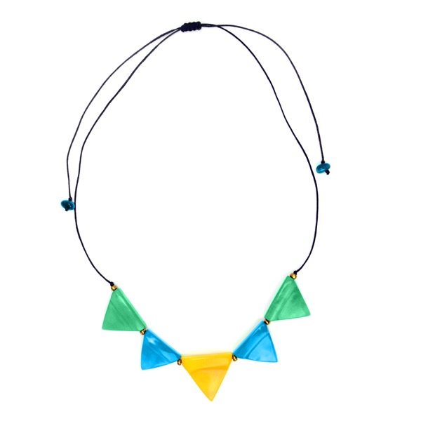 Tagua Pennant Necklace
