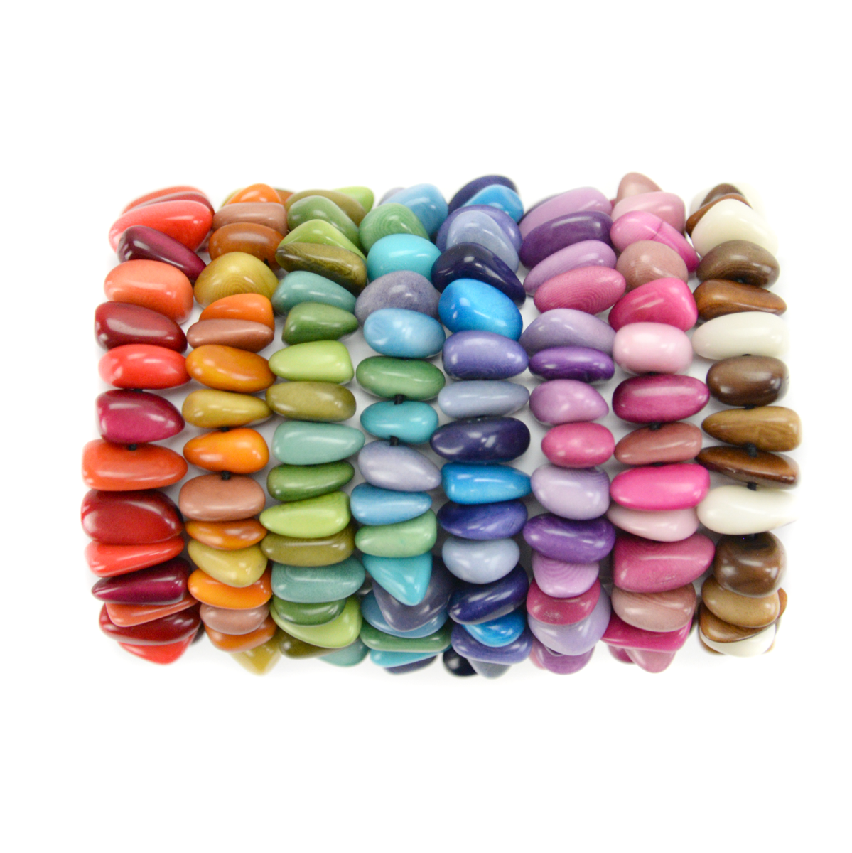 Tagua Multi Rock Stretch Bracelet