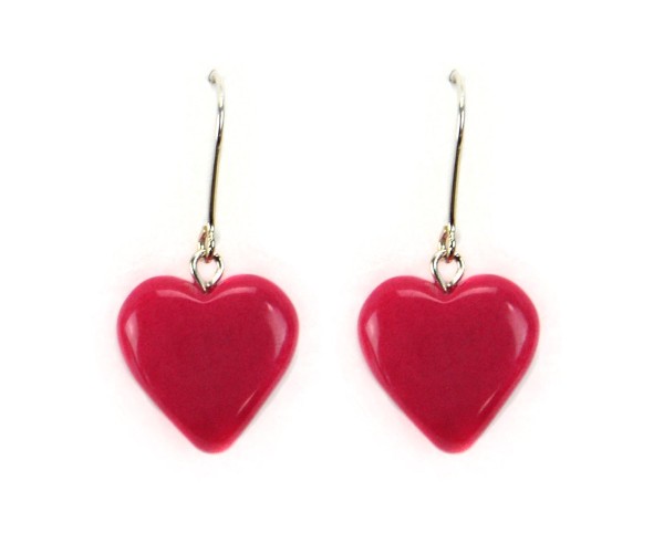 Tagua Heart Earrings