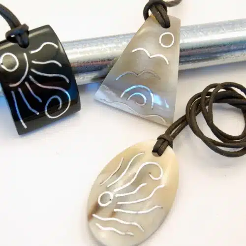 Aluminum Inlay Necklace