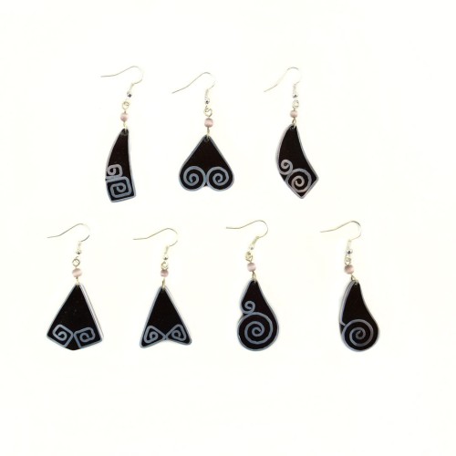 Aluminum Inlay Earrings