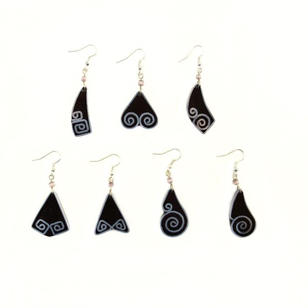 Aluminum Inlay Earrings