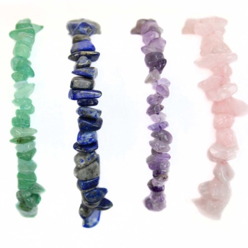Chip Stone Adjustable Bracelet