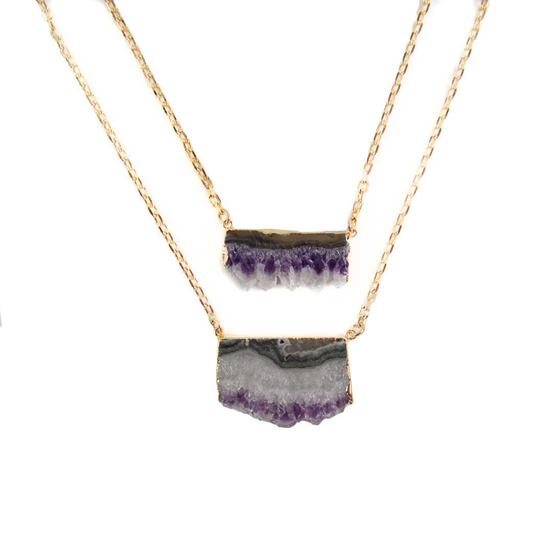 Amethyst Stalactite Necklace