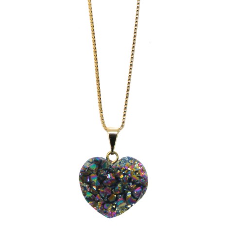 Amethyst Heart Necklace