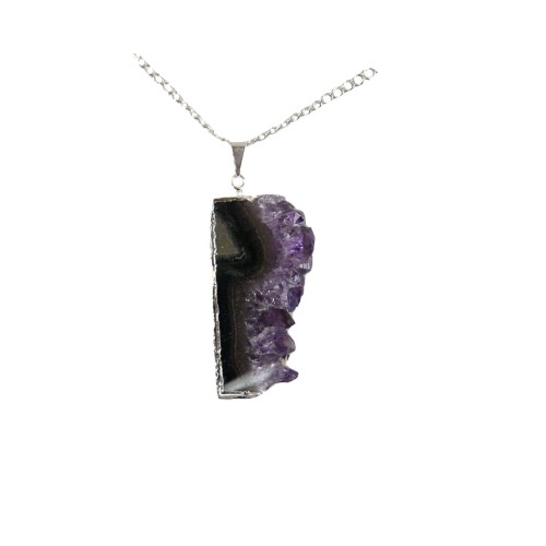 Geode Slice Lateral Necklace