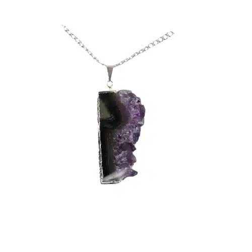 Geode Slice Lateral Necklace
