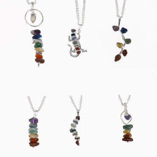 Gemstone Stacked Necklace