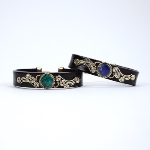 Cursive Leather Bracelet