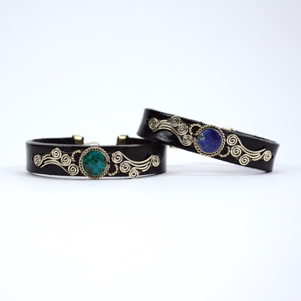 Cursive Leather Bracelet