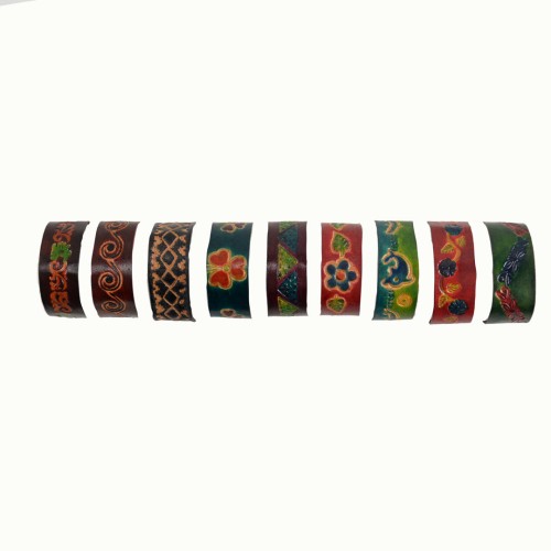 Stamped Leather Bracelet