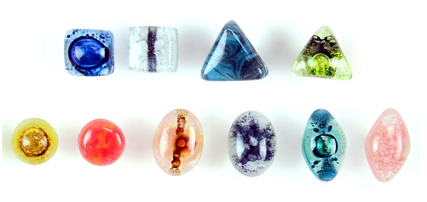 Art Glass Stud Earrings