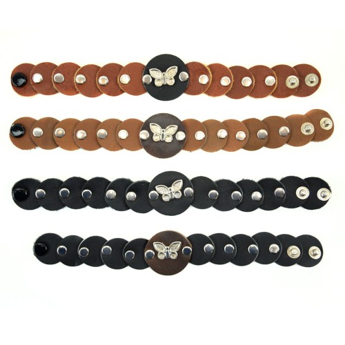 Leather Butterfly Bracelet