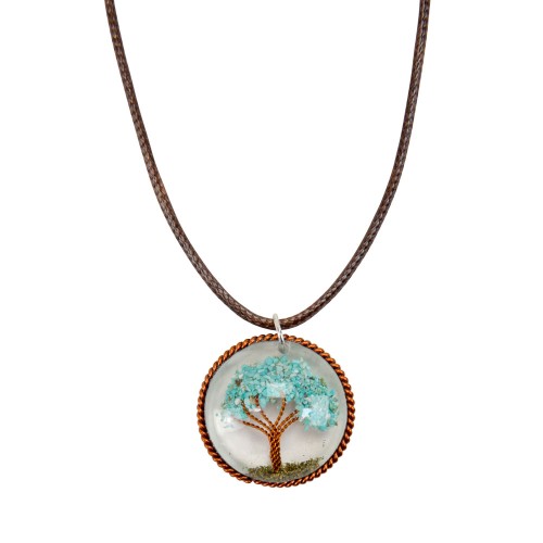 Tree of Life Resin Necklace