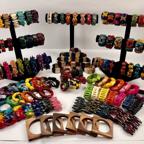 Tagua and Teak Bracelet Bundle (120)