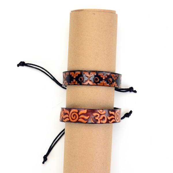 Tooled Leather Bracelet
