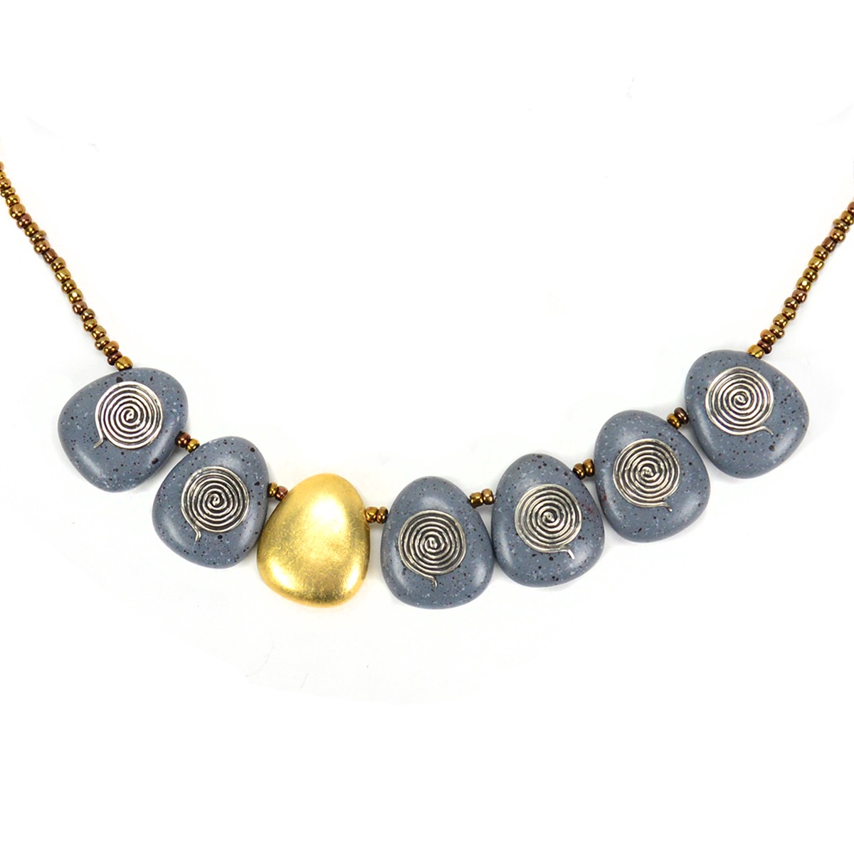 Gilded Spiral Necklace