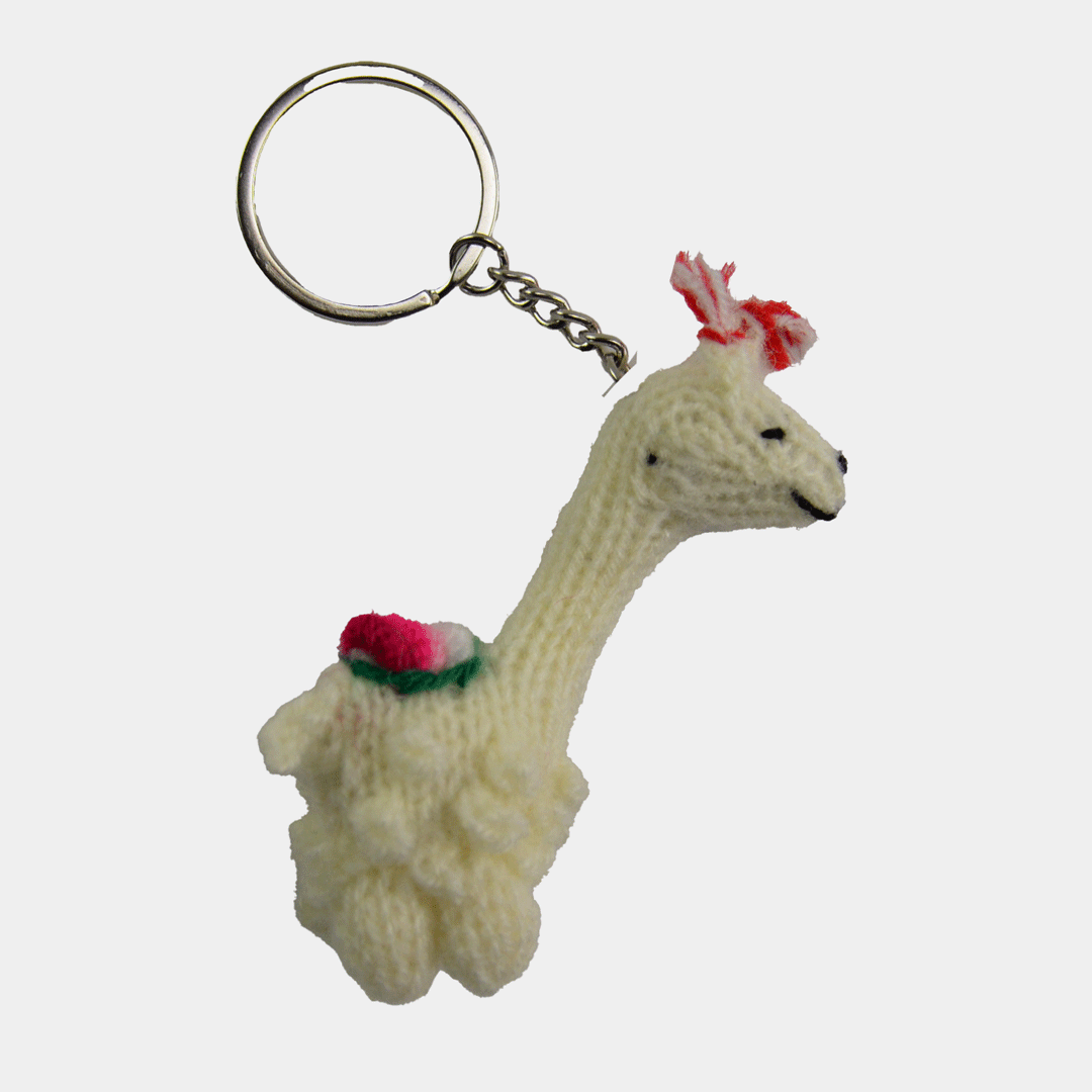 Hand-Knit Animal Keychain